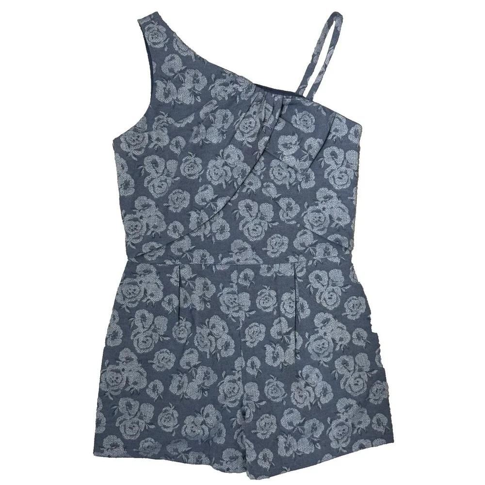 Janie And Jack Girls 12 Jacquard Rose Romper 